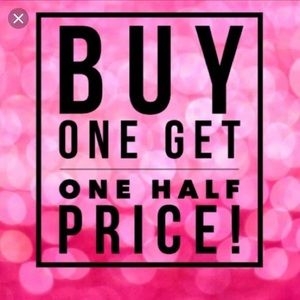 BUY ONE GET ON 1/2 OFF JEWELRY